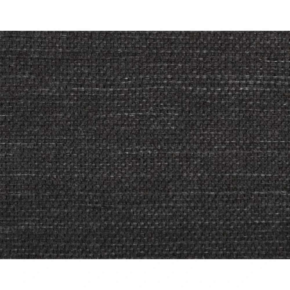 Schumacher Natural Grasscloth Haruki Wallpaper Roll Jet (Black) #5004715 run 007